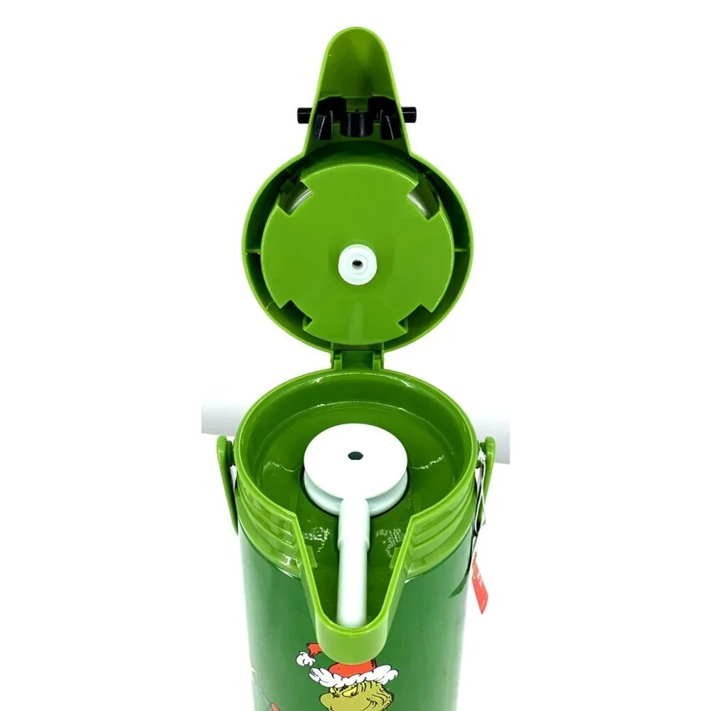 Grinch Insulated Thermal Carafe Pump Williams Sonoma Green NWT